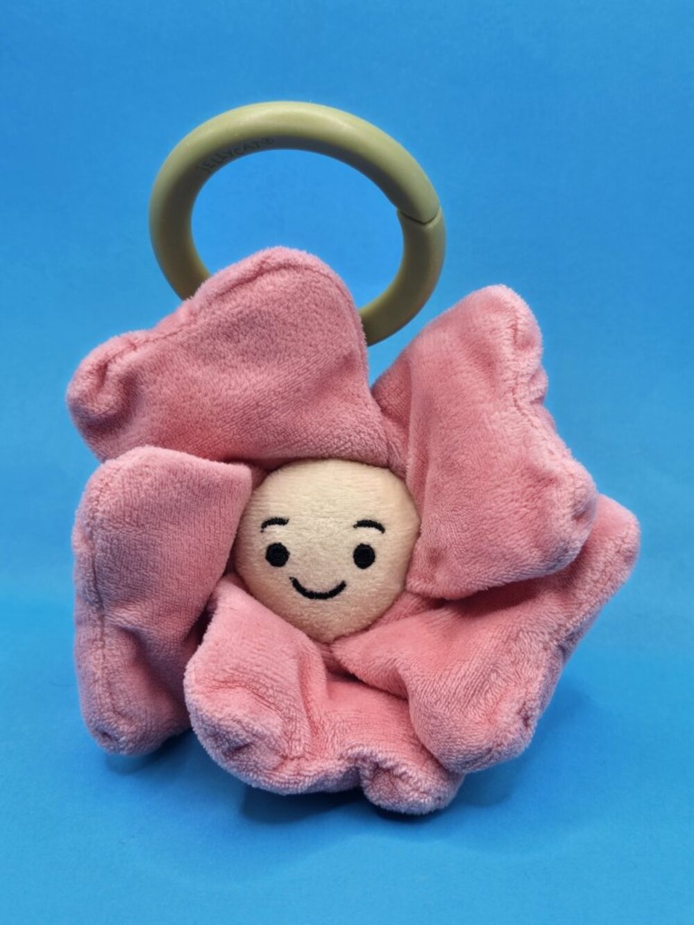 Jellycat London Fleury Petunia Jitter Baby Crib Pull String Toy Crinkles RETIRED